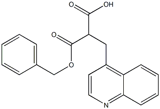 2-(benzyloxycarbonyl)-3-(quinolin-4-yl)propanoic acid Struktur