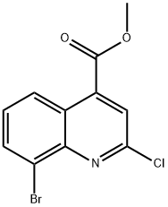 Methyl 8-bromo-2-chloroquinoline-4-carboxylate Struktur