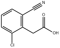 Benzeneacetic acid, 2-chloro-6-cyano- Struktur