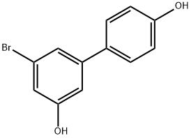 3-BroMo-5-(4-hydroxyphenyl)phenol Struktur