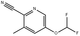 5-(difluoroMethoxy)-3-Methylpicolinonitrile Struktur