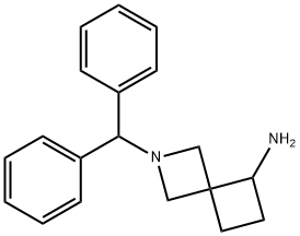 2-benzhydryl-2-azaspiro[3.3]heptan-5-aMine Struktur