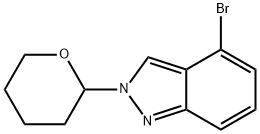 4-broMo-2-(tetrahydro-2H-pyran-2-yl)-2H-indazole Struktur