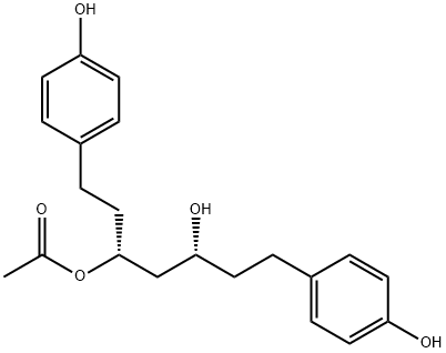 5-Hydroxy-1,7-bis(4-hydroxyphenyl)
heptan-3-yl acetate