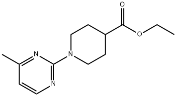 1-(4-Methyl-2-pyrimidinyl)-4-piperidinecarboxylic acid ethyl ester Struktur