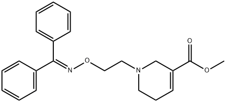 1-[2-[[(Diphenylmethylene)amino]oxy]ethyl]-1,2,5,6-tetrahydro-3-pyridinecarboxylic acid methyl ester Struktur