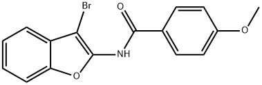 N-(3-BroMobenzofuran-2-yl)-4-MethoxybenzaMide Struktur