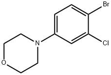 4-BroMo-3-chloro-1-Morpholinobenzene Struktur