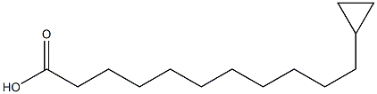 Cyclopropaneundecanoic acid Struktur