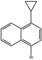 1-broMo-4-cyclopropylnaphthalene Struktur