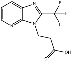 2-(trifluoroMethyl)-3H-IMidazo[4,5-b]pyridine-3-propanoic acid Structure