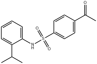 4-Acetyl-N-(2-isopropylphenyl)benzenesulfonaMide Struktur