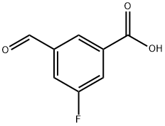 3-Fluoro-5-forMylbenzoic Acid Struktur