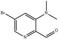 5-BroMo-3-(diMethylaMino)pyridine-2-carbaldehyde Struktur