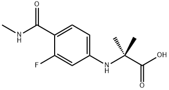 N-[3-Fluoro-4-[(methylamino)carbonyl]phenyl]-2-methylalanine