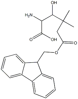 FMoc-(2S,3R)-2-aMino-3-hydroxy-4,4-diMethylpentanoic acid Struktur