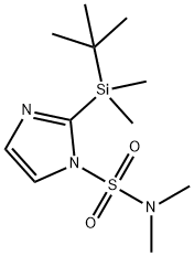 N,N-DIMETHYL-2-(TERT-BUTYLDIMETHYLSILANYL)IMIDAZOLE-1-SULFONAMIDE 結(jié)構(gòu)式