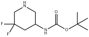 3-(Boc-aMino)-5,5-difluoropiperidine Struktur