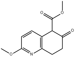 Methyl 6-hydroxy-2-Methoxy-7,8-dihydroquinoline-5-carboxylate Struktur