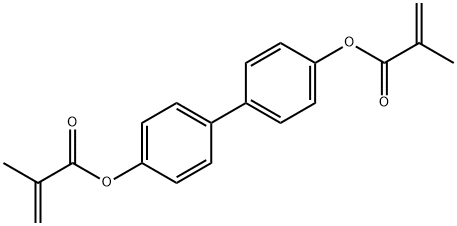 [1,1'-biphenyl]-4,4'-diyl bis(2-Methylacrylate) Struktur