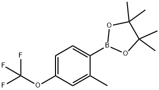 2-Methyl-4-trifluoroMethoxyphenylboronic acid, pinacol ester Struktur