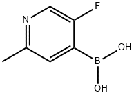 5-FLUORO-2-METHYLPYRIDINE-4-BORONIC ACID Struktur