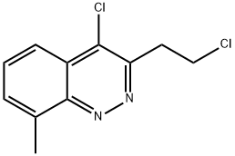 4-Chloro-3-(2-chloroethyl)-8-Methylcinnoline Struktur