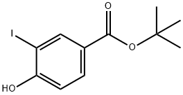 4-Hydroxy-3-iodo-benzoic acid tert-butyl ester Struktur