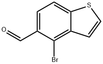 4-BroMobenzo[b]thiophene-5-carbaldehyde Struktur