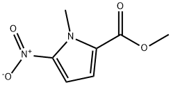 1H-Pyrrole-2-carboxylic acid, 1-Methyl-5-nitro-, Methyl ester Struktur