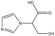 3-Hydroxy-2-(1-iMidazolyl)propanoic Acid Struktur