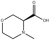 (3S)-4-Methyl-3-Morpholinecarboxylic Acid Struktur