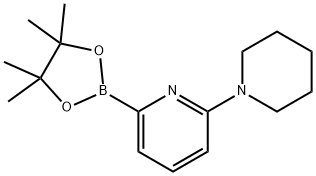 6-(PIPERIDIN-1-YL)PYRIDINE-2-BORONIC ACID PINACOL ESTER Struktur