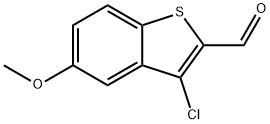 3-Chloro-5-Methoxybenzo[b]thiophene-2-carbaldehyde Struktur