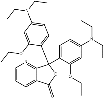 3,3-bis(2-ethoxy-4-N,N-diethylaMinophenyl)-7(4)-azaphthalide Struktur