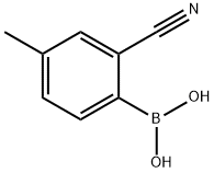 (2-Cyano-4-Methylphenyl)boronic acid Struktur