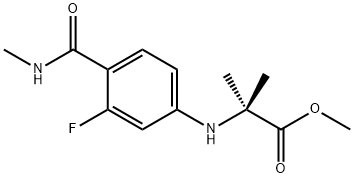 N-[3-Fluoro-4-[(methylamino)carbonyl]phenyl]-2-methylalanine methyl ester