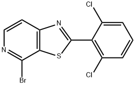 4-broMo-2-(2,6-dichlorophenyl)thiazolo[5,4-c]pyridine Struktur