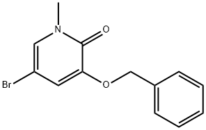 3-Benzyloxy-5-broMo-1-Methyl-1H-pyridin-2-one Struktur