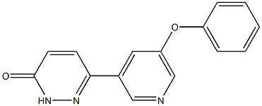 6-(5-phenoxypyridin-3-yl)pyridazin-3(2H)-one Struktur