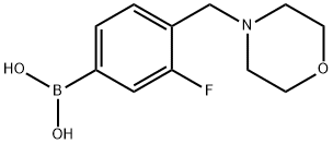 3-fluoro-4-(MorpholinoMethyl)phenylboronic acid Struktur