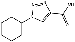 1-Cyclohexyl-1H-1,2,3-triazole-4-carboxylic acid Struktur