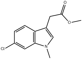 Methyl 2-(6-chloro-1-Methyl-1H-indol-3-yl)acetate Struktur