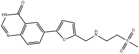 6-(5-((2-(Methylsulfonyl)ethylaMino)Methyl)furan-2-yl)quinazolin-4(3h)-one Struktur