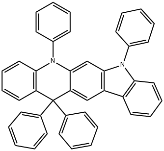 5H-Indolo[3,2-b]acridine, 7,13-dihydro-5,7,13,13-tetraphenyl-、 Struktur