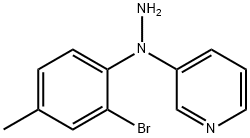 3-(1-(2-BroMo-4-Methylphenyl)hydrazinyl)pyridine Struktur