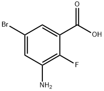 3-AMino-5-broMo-2-fluorobenzoic acid Struktur