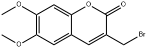 3-(BroMoMethyl)-6,7-diMethoxy-2H-chroMen-2-one Struktur