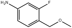 3-Fluoro-4-(MethoxyMethyl)aniline Struktur