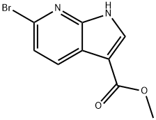 6-BroMo-7-azaindole-3-carboxylic acid Methyl ester Struktur